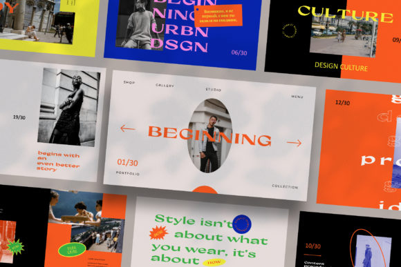 Beginning - Keynote Template: A Unique Design for Your Presentations