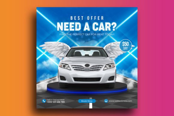 Car Rental Promotion Social Media Post