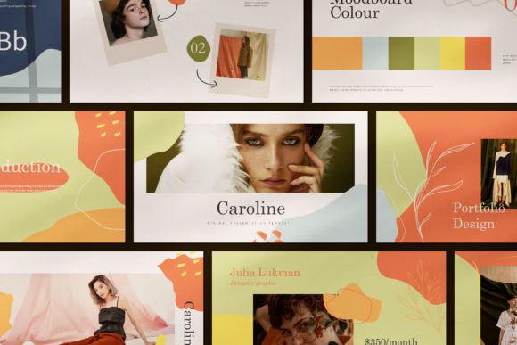 Caroline Keynote Template: Modern Minimalist Presentation Design