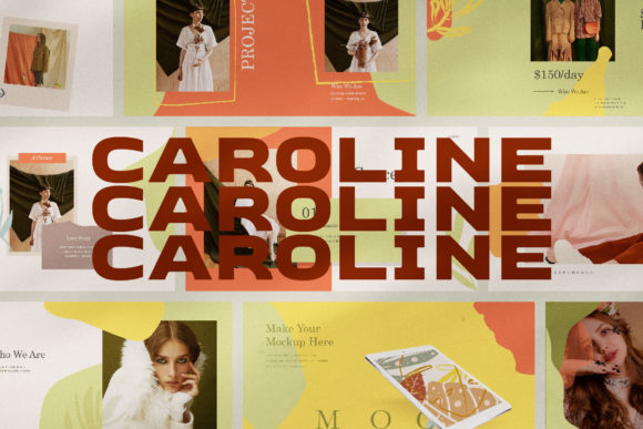 Caroline PowerPoint Template: Modern Minimalist Design