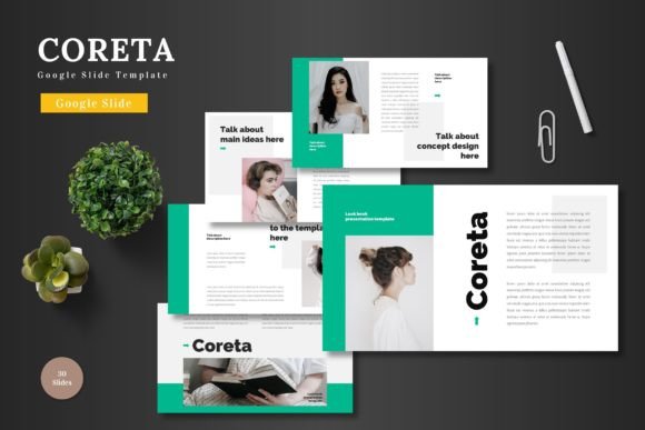 Coreta - Google Slide Template: A Modern Design Solution