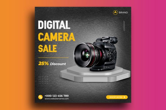 Digital Camera Sale Social Media Post