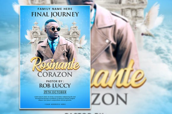 Elegant Funeral Day Flyer & Poster Template