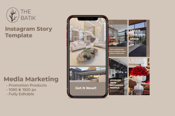 Elegant Instagram Story Template (the Batik)