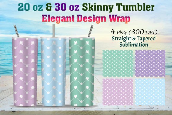 Elegant Skinny Tumble Wrap 20 Oz & 30 Oz Designs