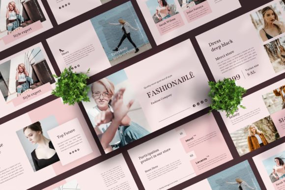FASHIONABLĒ - Powerpoint Template: Modern Design for Impactful Presentations