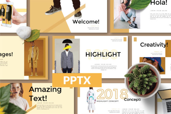 Highlight Powerpoint Template: Modern Minimalist Design