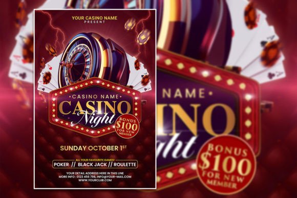 Modern Casino Night Flyer: Your Ticket to an Unforgettable Event