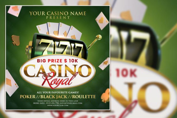 Modern Casino Royal Square Flyer