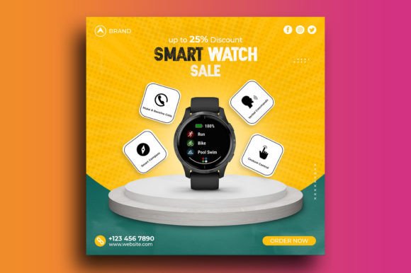 Smart Watch Sale Social Media Post Template
